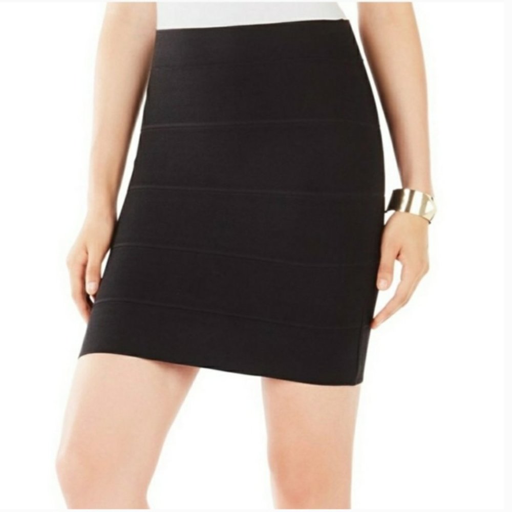 BCBG Maxazria alexa bandage bodycon black pencil skirt XS